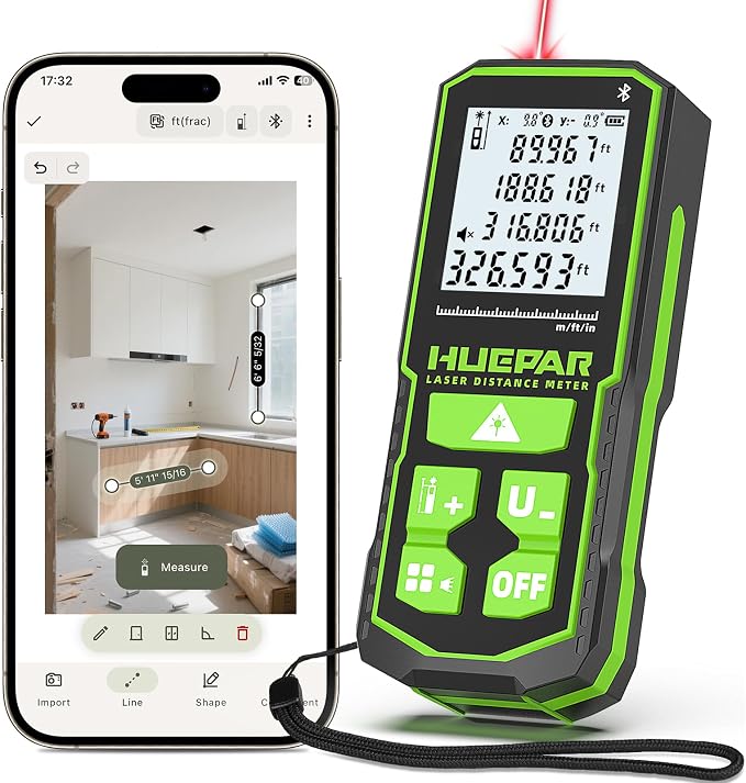 Huepar 330Ft Laser Measuring Tool by Huepar