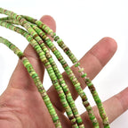 190pcs 4x2mm Green Natural Sea Sediment Imperial Jasper Heishi Disc Rondelle - Image 4