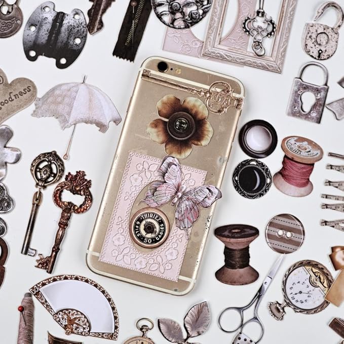 Diuhofart 2Pack Vintage Scrapbook Embellishments - Image 4
