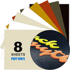 Skin-Coloured 3D Puff Heat Transfer Film, 8 Sheets Per Pack, Each Sheet by YIWLOER