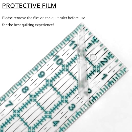 Sewing Ruler, 5 Piece Quilting Rulers, 3 x17 Inch, 1.5 x17 Inch, 3 x12 Inch - Image 3