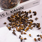 3 Lb Tiger Eye Aquarium Gravel Rocks Polished Tumbled Crushed Stones, Natural - Image 6