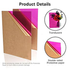 Translucent Purple Acrylic Sheets 8*12 inch 1/8" Thick Red Transparent Cast - Image 3