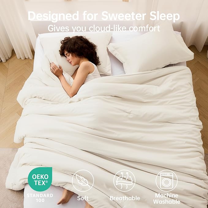 MUXHOMO California King Comforter Set, All Season Ultra Soft Down Alternative - Image 2