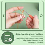 kgxulr Crochet Kit, Crochet Flowers Kit | Crochet Kit - Image 4