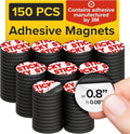 Peel-&-Stick Flexible Adhesive Magnets – 150 pcs Magnetic Dots by X-betMAGNET