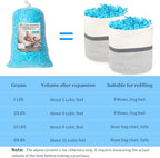 Bean Bag Filler, 40 lbs Shredded Memory Foam Filling, Soft Pillow Stuffing Bean - Image 5