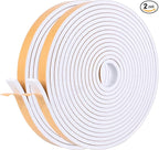 Self Adhesive Foam Tape Weatherstrip 1/2in x 1/4in x 52Ft High Density Foam by Kikerike