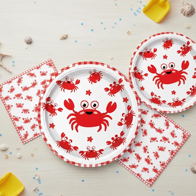 40Pcs Seafood Boil Party Supplies Plates and Napkins - Image 5