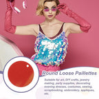 MECCANIXITY 700 Pcs Flat Round Sequins 15mm/0.6 Inch Loose Paillettes Craft - Image 4