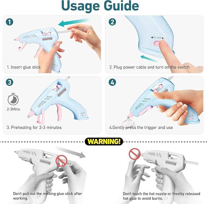 Cordless Hot Glue Gun, 20W Hot Glue Gun - Image 6