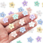 100 Pieces Tiny Flower for Dollhouse Miniatures Resin Things for Crafts Mini - Image 2