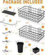 INCLY 30PCS Peg Board Organizer Accessories Kit, Pegboard Hooks Assortment - Image 5