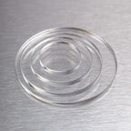 Set of 20 White Acrylic Discs, 1/8" Thick Round Transparent Circle Blanks - Image 3
