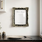 Cuspin 8x10 Picture Frame Black and Gold Frames, Vintage Ornate Resin Photo - Image 3