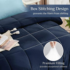 JOLLYVOGUE Twin Comforter Set, Ultra-Soft Bed in a Bag Twin Size 5 Pieces - Image 3