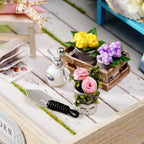 CUTEROOM DIY Doll House Miniature Furniture Wooden House Kit - Image 8