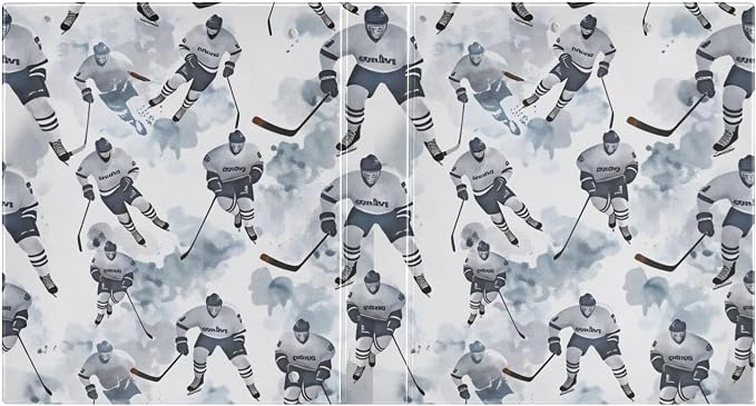 Ice Hockey Black Round Ring Binders 1.5 Inch Bandy Ball Sports 3 Ring Clipboard - Image 2
