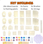 hapray 4 Pack Bird House Crafts - Image 2