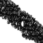 260pcs Natural Black Tourmaline Crystal Beads Chips 5mm to 8mm Irregular by Ouubuuy