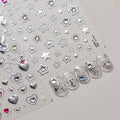 Star Nail Art Stickers Silver Star 5D Embossed Nail Decals by POWPOP