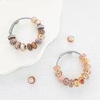 Large Hole Beads Spacer Beads Brown Assorted European Craft Big Beads Large - Image 3
