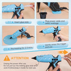 THINKLEARN Hot Glue Gun, Full Size, 60/100W Dual Power | Heavy Duty Glue Gun - Image 7
