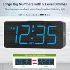 DreamSky Wooden Digital Alarm Clock - Image 4