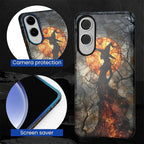 Case for Samsung Galaxy S25 Edge Case, Halloween Witch Moon Stained Glass - Image 2