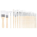 Amazon Basics Multi-shaped Polyester Paint Brushes by AmazonBasics