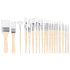 Amazon Basics Multi-shaped Polyester Paint Brushes by AmazonBasics