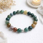60pcs Round Loose Polish Indian Agate Beads - Image 4