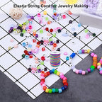 LUSTEMBER 1mm Stretchy Bracelet String, Sturdy Rainbow Elastic String Elastic - Image 5