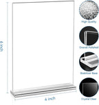 EHWINE 24 Pack Acrylic Sign Holders 4x6 Double-Sided Tabletop Display Stands - Image 2