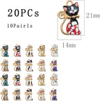Bulk Gold Enamel Charms for Jewelry Making, Colorful Metal Charms Pendant for - Image 7