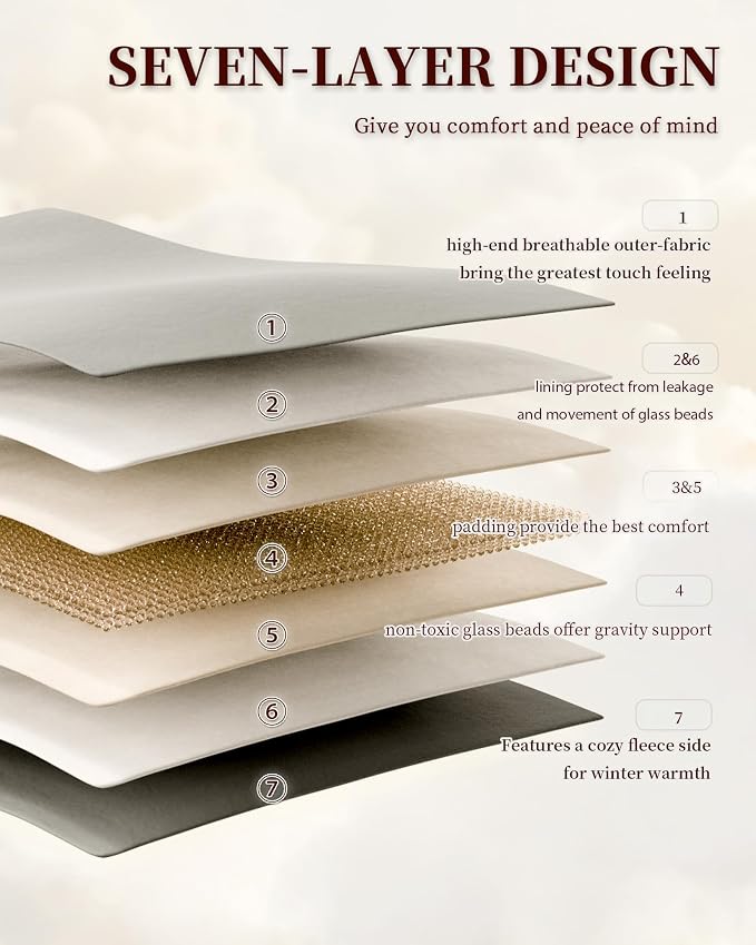 L'AGRATY Queen/King Size Weighted Blanket - Image 6