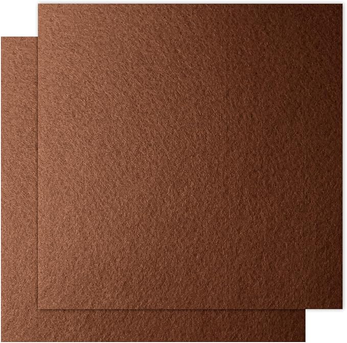 12" x 12" Felt Fabric Sheets for Crafts, Squares Felt Fabric Sheets, 1mm Thick by Unknown