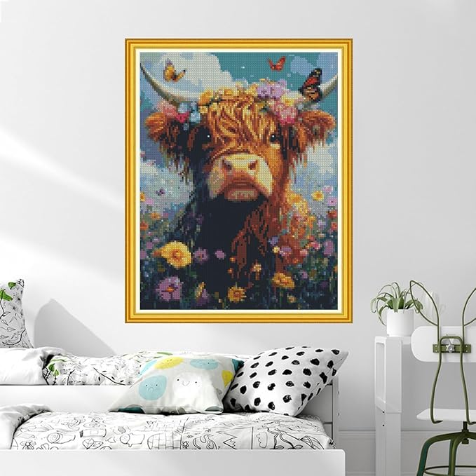 MYBISYMQQ Highland Cow Cross Stitch Kits - Image 5