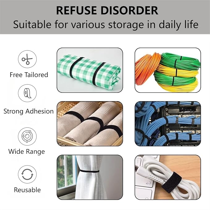 54 Yards x 1/2 Inch Reusable Cable Ties - Image 2
