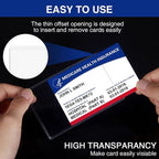 Fabmaker New Medicare Card Protector, 6 Pack Plastic Card Holder - Image 2
