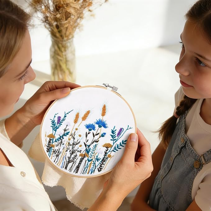 Crafmanoe Flower Embroidery Kits - Image 3