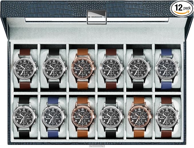 ProCase Watch Box Organizer, 12 Slot Watch Display Case by ProCase
