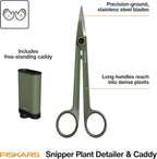 Fiskars Plant Detailer Snips & Holder, Precision Indoor Gardening Tool - Image 2