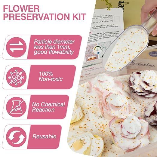 CHANGTIKEJI Silica Gel Flower Drying Crystals, 8LBS Reusable Color Indicating - Image 3