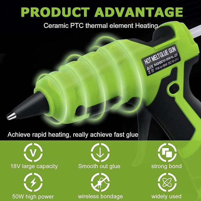 Cordless Hot Glue Gun for Black+Decker, Suitable for Black+Decker 20V MAX - Image 6