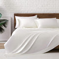 MR&HM Satin Bed Sheets, Queen Size Sheets Set by MRHM