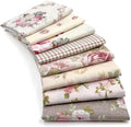 Aubliss 8pcs Fat Quarter Fabric Bundles Quilting Cotton Craft Fabric Pre-Cut by Aubliss