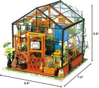 Rolife DIY Miniature House Kit-Mini Diorama 1/18 Greenhouse Dollhouse Building - Image 8