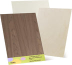9 Pack Walnut Wood Plywood Sheets, Smooth Surface, Uniform Thickness, No Burrs by lilLittle