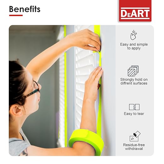 DEART Colored Masking Painters Labeling Tape Masking Tape 1 inch Color Painter - Image 4